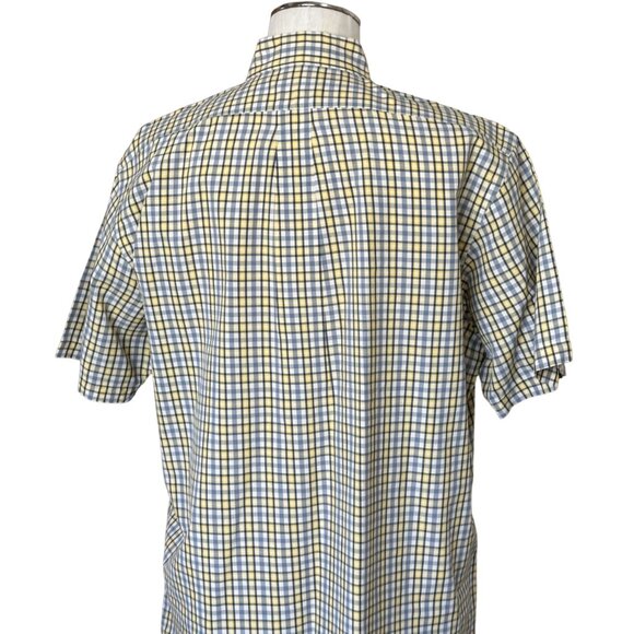 VTG Ralph Lauren Jeans Co Shirt - Size Large - Button Down Plaid Short Sleeve - Picture 3 of 9